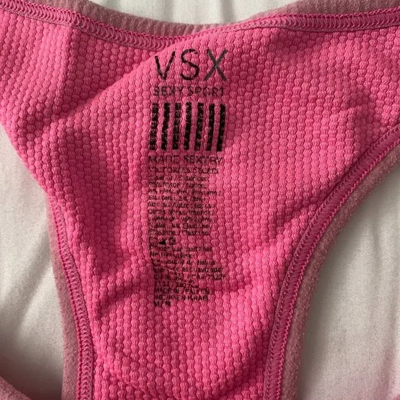 Victoria's Secret VSX Pink Sparkle Sports Bra - EUC - Picture 3 of 3